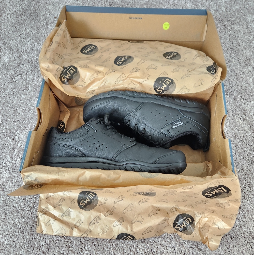 Lems Primal Zen leather ebony minimalist sneaker EUC - Picture 4 of 8